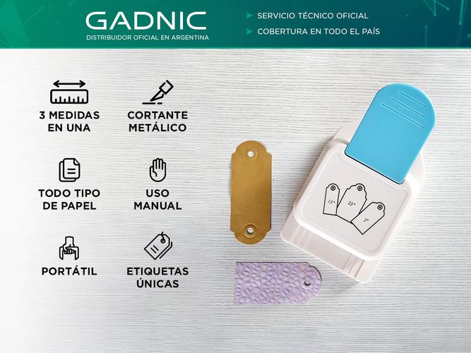 Perforadora Manual Gadnic Troqueladora Para Etiquetas  - 1