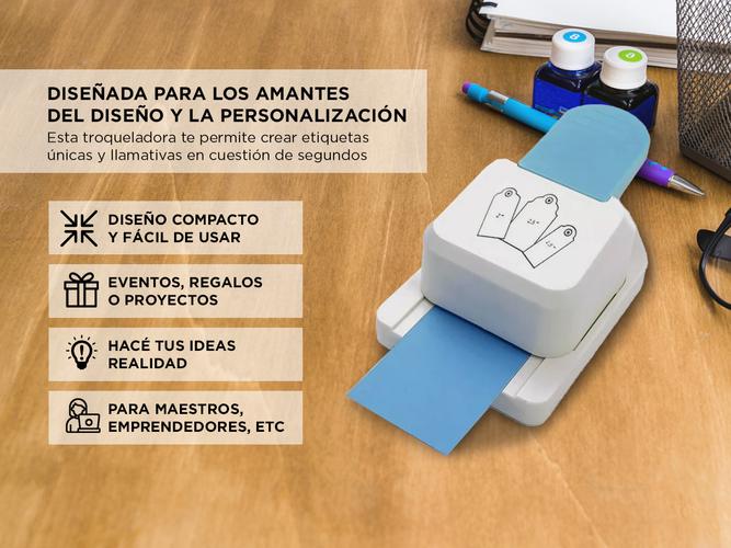 Perforadora Manual Gadnic Troqueladora Para Etiquetas  - 3