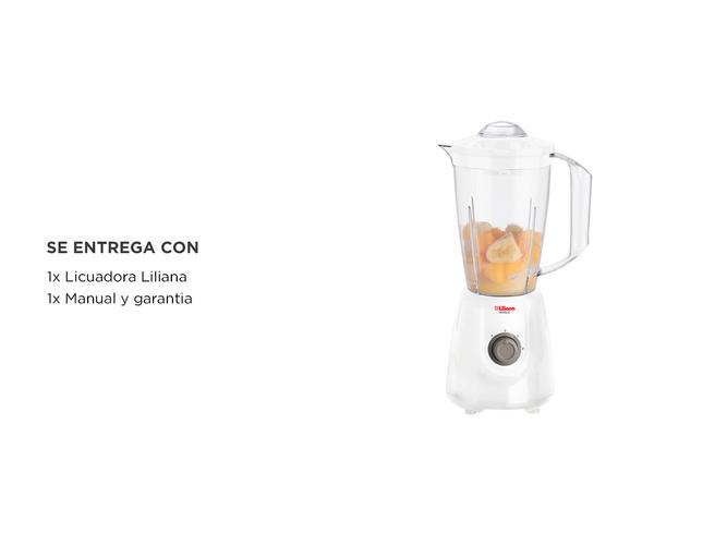 Licuador Liliana Whitelic 1.5L 500w Jarra Plastica AL100 - 5