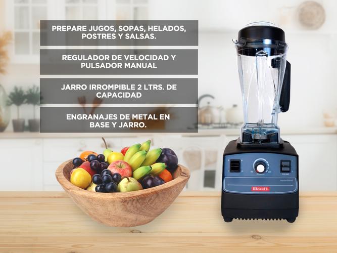 Licuadora Industrial Moretti MasterBlend 1500w 2Lts Pica Hielo Cuchilla Inox - 2