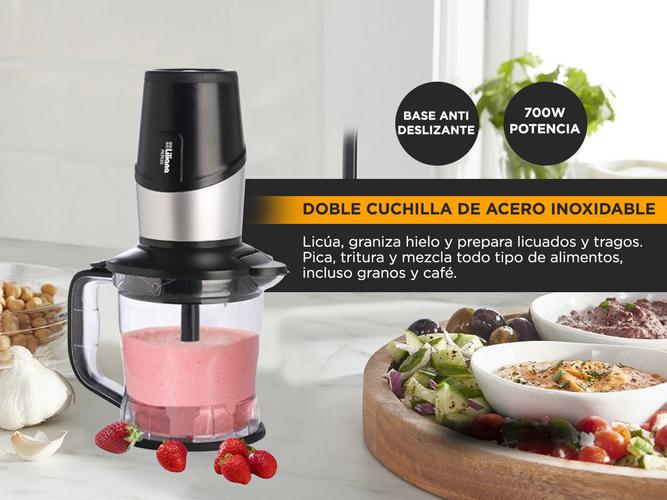 Licuadora Liliana Picplus AM312 Pica Hielo con Botella Deportiva 700w Doble Cuchilla Inox - 2