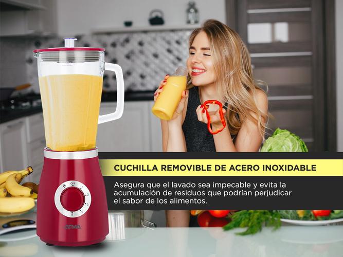Licuadora Atma LI8444R Jarra De Vidrio 500w 1.75Lts Tritura Hielo - 2