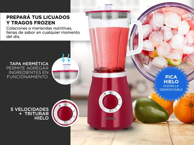 Licuadora Atma LI8444R Jarra De Vidrio 500w 1.75Lts Tritura Hielo - 3