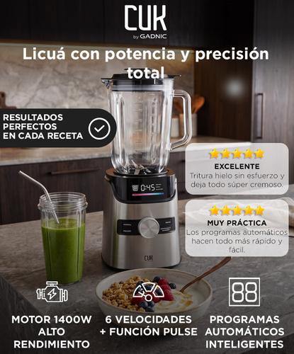 Licuadora Digital 1400W Cuk by Gadnic LED 1.7L Vaso Portátil Programas Automáticos - 1