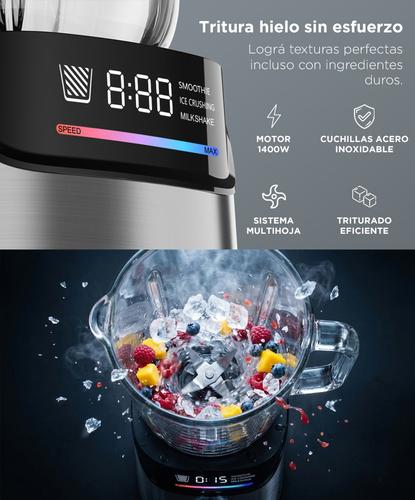 Licuadora Digital 1400W Cuk by Gadnic LED 1.7L Vaso Portátil Programas Automáticos - 4