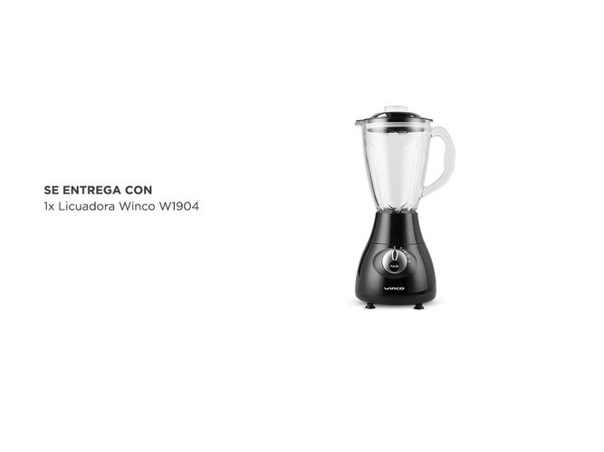 Licuadora Winco 500W Vaso de Vidrio W1904 - 5