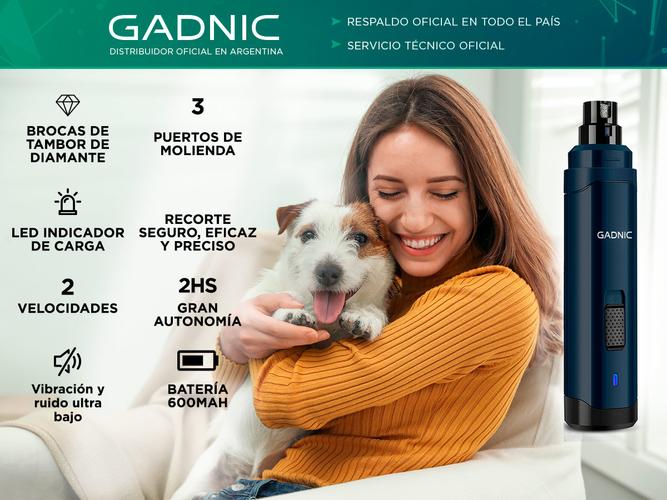 Lima De Uñas Eléctrica Para Perros Gadnic 2 Velocidades Recargable - 1