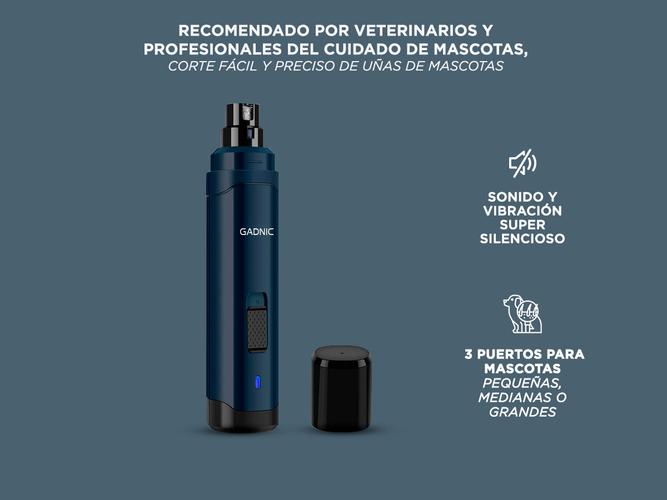 Lima De Uñas Eléctrica Para Perros Gadnic 2 Velocidades Recargable - 3