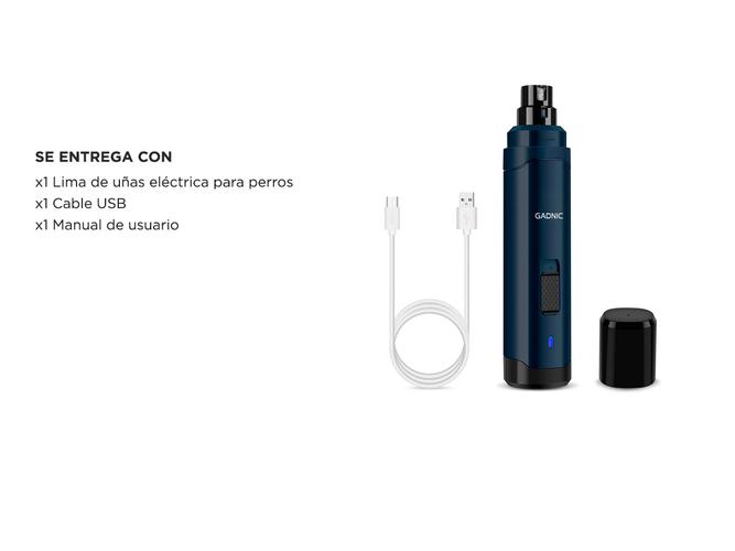 Lima De Uñas Eléctrica Para Perros Gadnic 2 Velocidades Recargable - 6