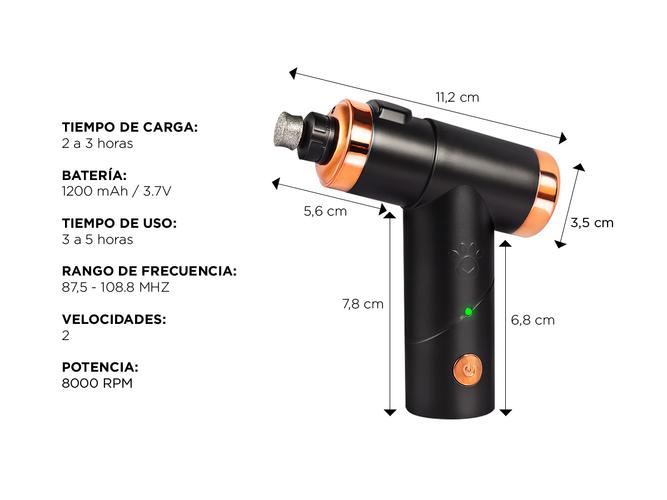 Lima De Uñas Para Perros Gadnic LMDG2 Electrica Recargable  - 4