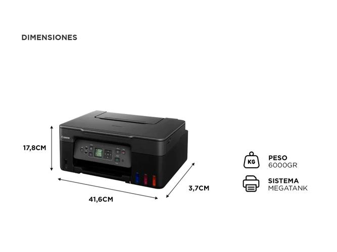 Impresora Multifuncion Canon PIXMA G2170 Sistema continuo  - 5