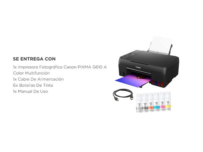 Impresora Fotográfica Canon PIXMA G610 A Color Multifunción - 6