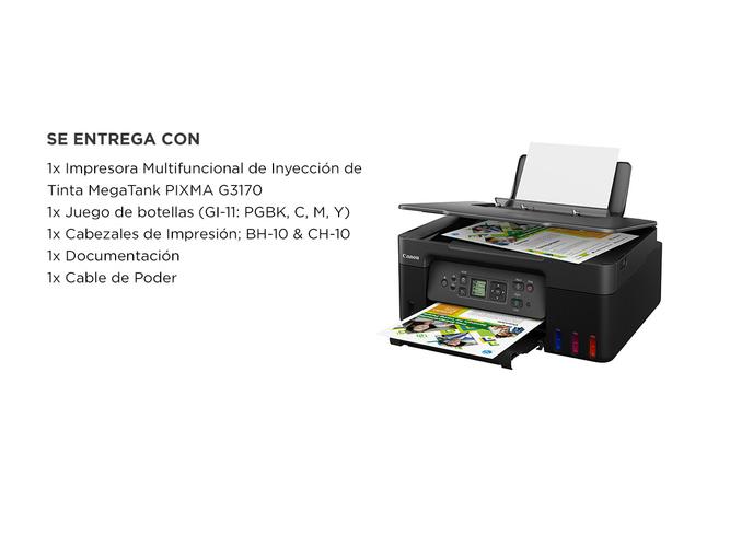IMPRESORA CANON PIXMA G3170  Inalámbrica  Multifuncional - 6