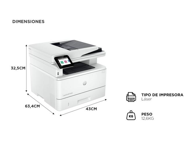 Impresora Multifunción HP 4103fdw Láser Monocromática - 4