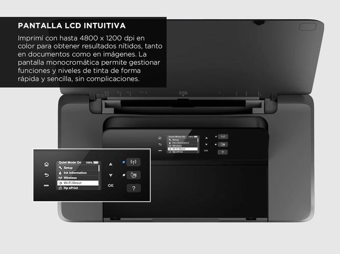 Impresora HP Portable OfficeJet 200 portátil Impresión a Color - 3
