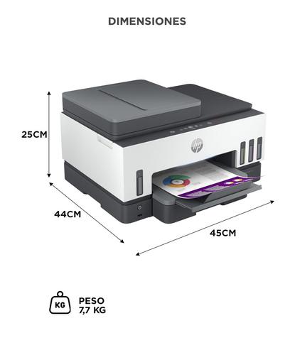 Impresora Multifuncional HP Smart Tank 790 Conexión WiFi Copia Impresión Escaneo Fax Color - 5
