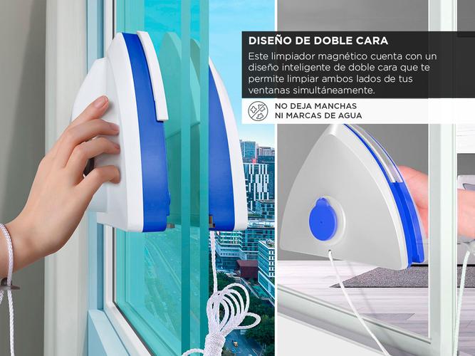 Cepillo Limpiador de Vidrios Magnético Gadnic LVID02 Automático de Doble Cara - 2