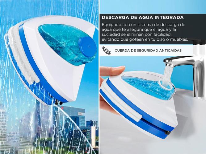 Cepillo Limpiador de Vidrios Magnético Gadnic LVID02 Automático de Doble Cara - 3