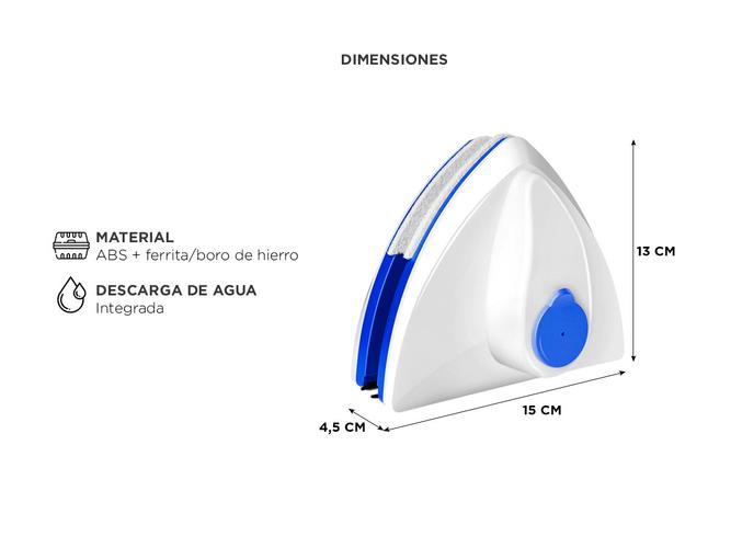 Cepillo Limpiador de Vidrios Magnético Gadnic LVID02 Automático de Doble Cara - 4