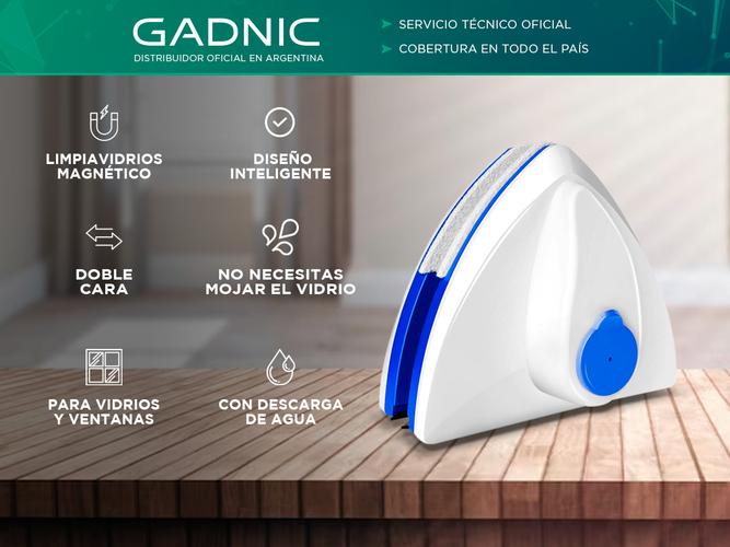 Cepillo Limpiador de Vidrios Magnético Gadnic LVID02 Automático de Doble Cara Usado - 1