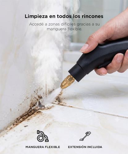 Limpiador A Vapor Gadnic Alta Presion 1200 1500W Tanque 1200 ml Vapor 105 Grados 6 Niveles De Regulacion Calentamiento 15 Segundos Cable 1.7 m 220V - 3