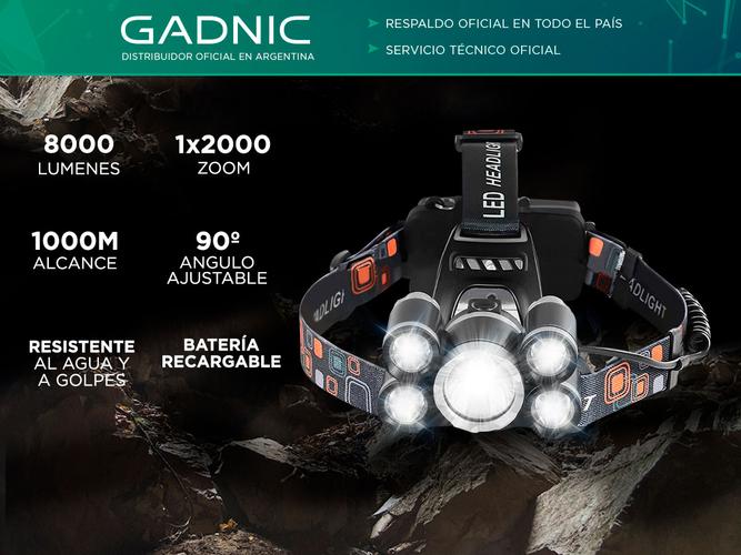 Linterna Gadnic Minero GD-LN36 8000 Lúmenes - 1
