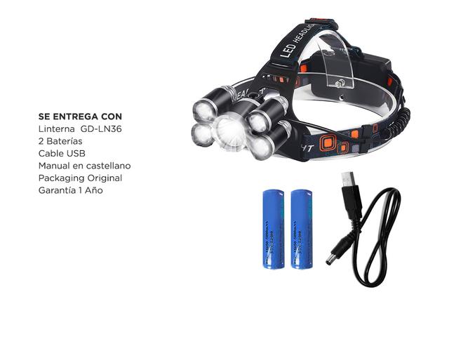 Linterna Gadnic Minero GD-LN36 8000 Lúmenes - 6