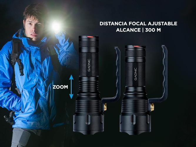 Linterna Táctica Militar Gadnic GD-LN35 Led 15000 Lúmenes Con Agarre Resistente al Agua - 3