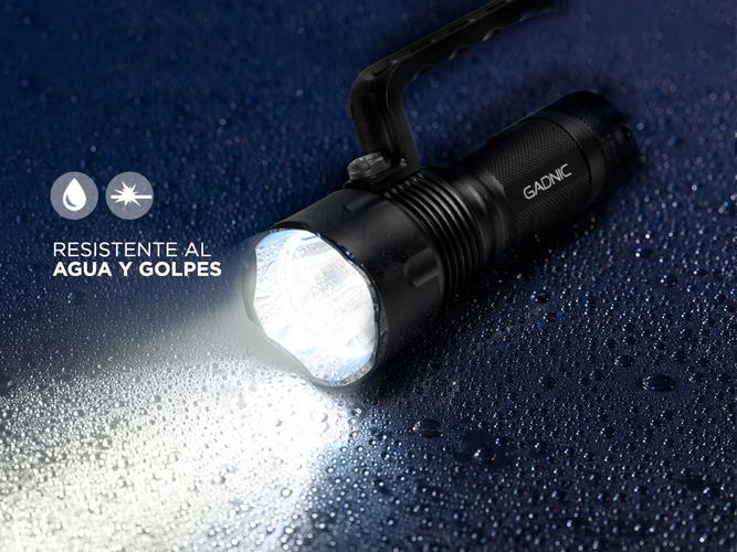 Linterna Táctica Militar Gadnic GD-LN35 Led 15000 Lúmenes Con Agarre Resistente al Agua - 4