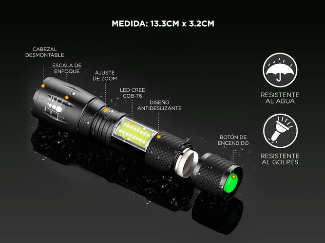 Linterna Gadnic 12000 Lumens L-007 - 5