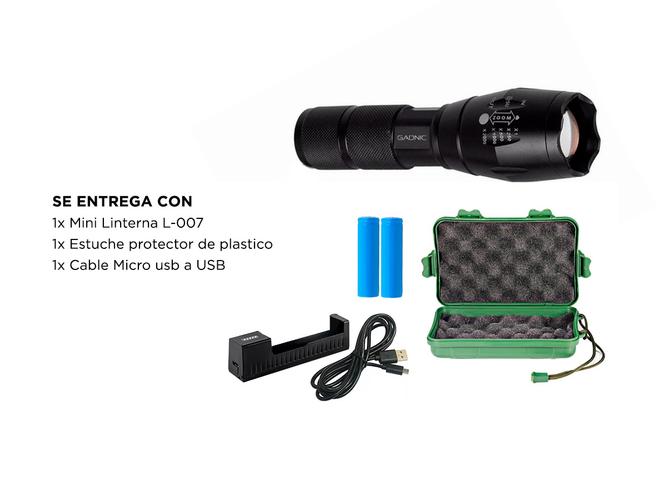 Linterna Gadnic 12000 Lumens L-007 - 6