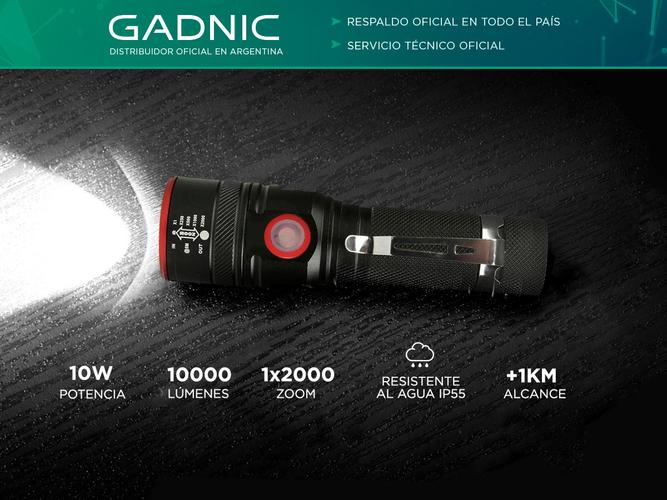 Linterna Gadnic 10000 Lumens L-008 - 1