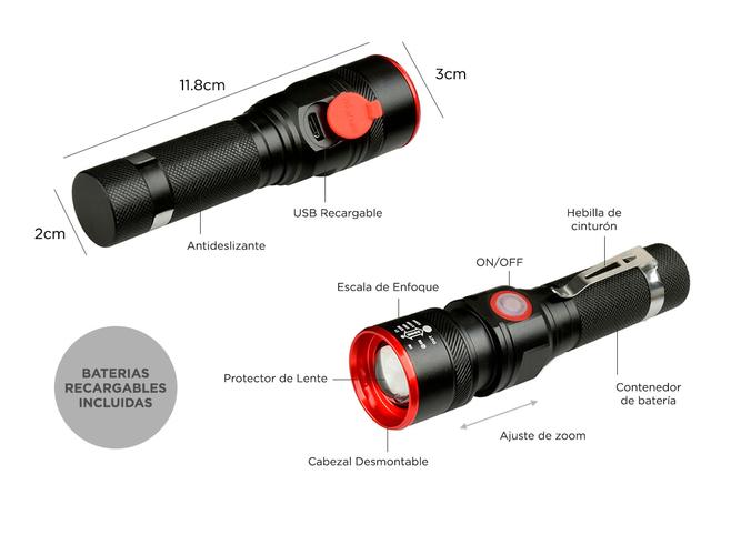 Linterna Gadnic 10000 Lumens L-008 - 4