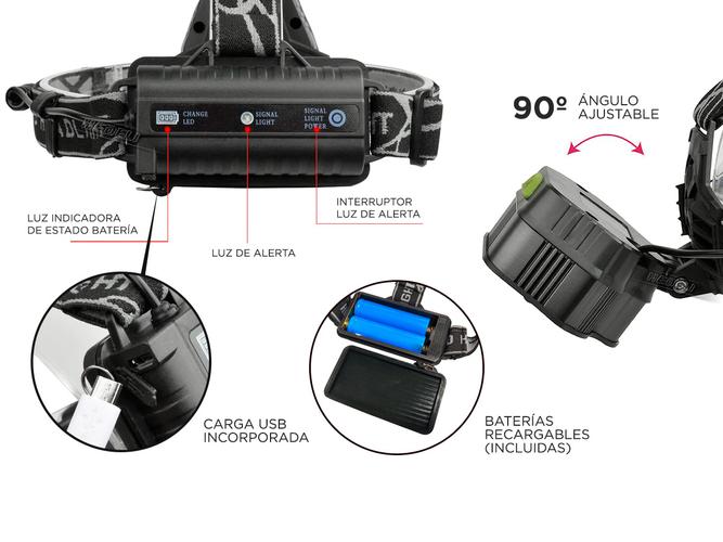 Linterna Minero Gadnic L-010 13000 Lumens - 3