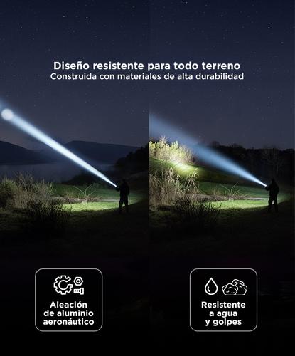 Linterna Táctica Militar Gadnic GD-LN37 Led 12000 Lúmenes Resistente al Agua + Brújula - 4