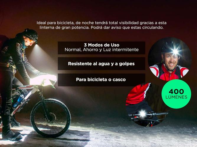 Linterna Recargable Gadnic para Bicicletas Led - 2