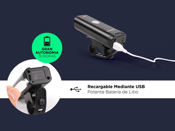 Linterna Recargable Gadnic para Bicicletas Led - 3