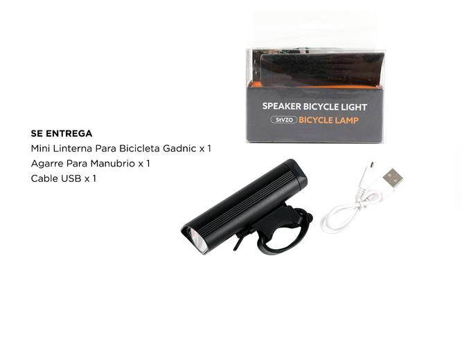 Linterna Recargable Gadnic para Bicicletas Led - 5