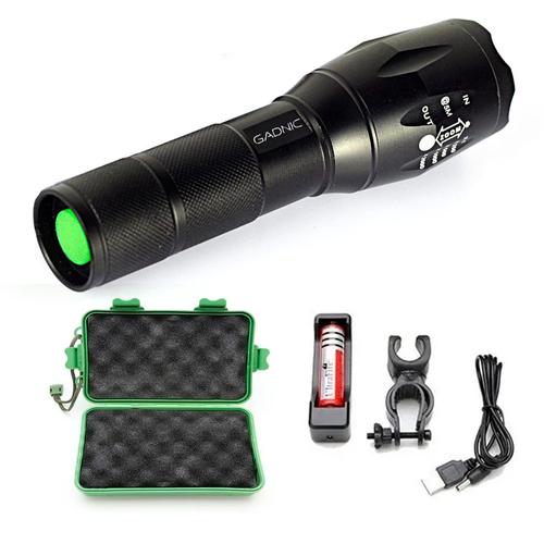 Linterna Táctica Militar Gadnic Led 1000 Lúmenes Resistente al Agua  Soporte - 0