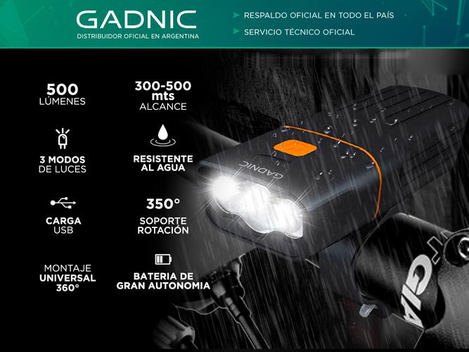 Luces Led Para Bicicletas Gadnic GDNL16 USB  - 1