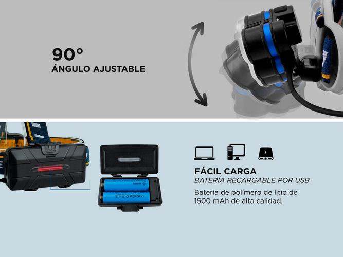 Linterna Minero Led Gadnic GDNL17 Recargable - 5