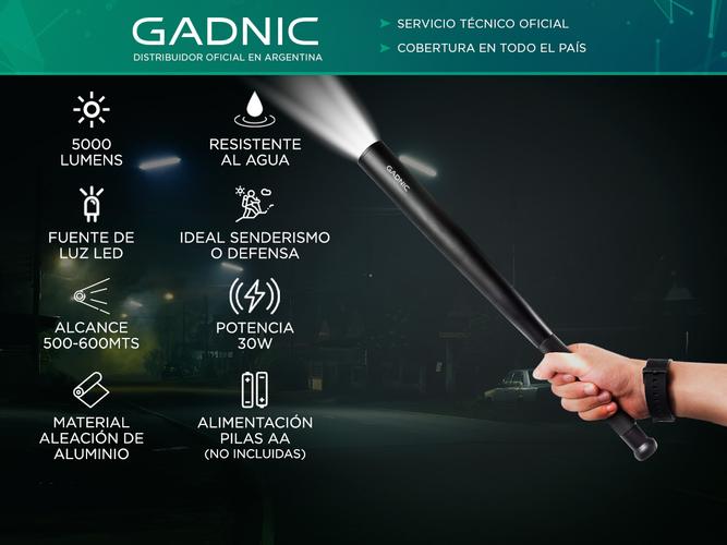 Linterna Bat Gadnic 49,5cm A Pilas Seguridad - 1
