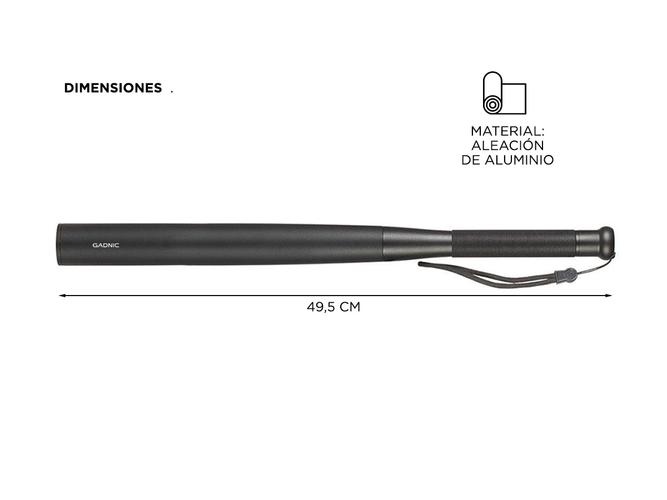 Linterna Bat Gadnic 49,5cm A Pilas Seguridad - 4