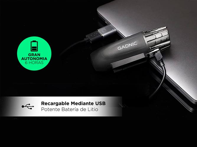 Kit de Luces LED Para Bicicleta Delantera + Trasera Recargables  - 4