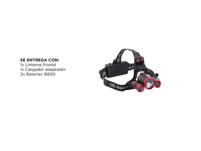 Linterna Frontal Gadnic  L26FLASH Cabeza Recargable Led Superbrillante - 5