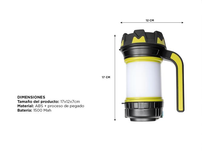 Linterna Luz Led Gadnic TM6061 Portatil Impermeable - 5