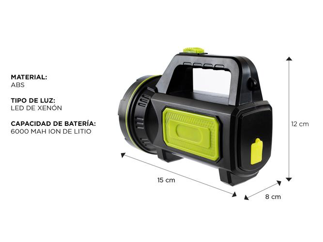 Linterna LED TM6060 Gadnic  Inalambrica Recargable USB - 3