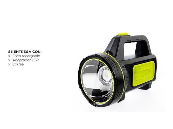 Linterna LED TM6060 Gadnic  Inalambrica Recargable USB - 4