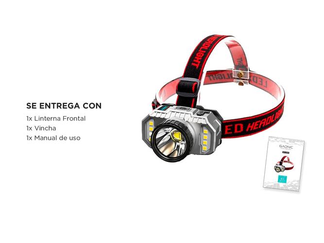 Linterna Frontal Gadnic L29F Led Recargable - 6