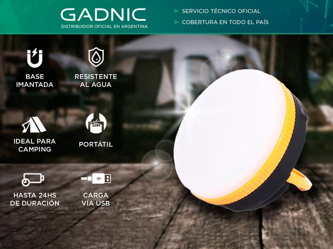 Lámpara Inalambrica Imantada Gadnic Para Camping  - 1